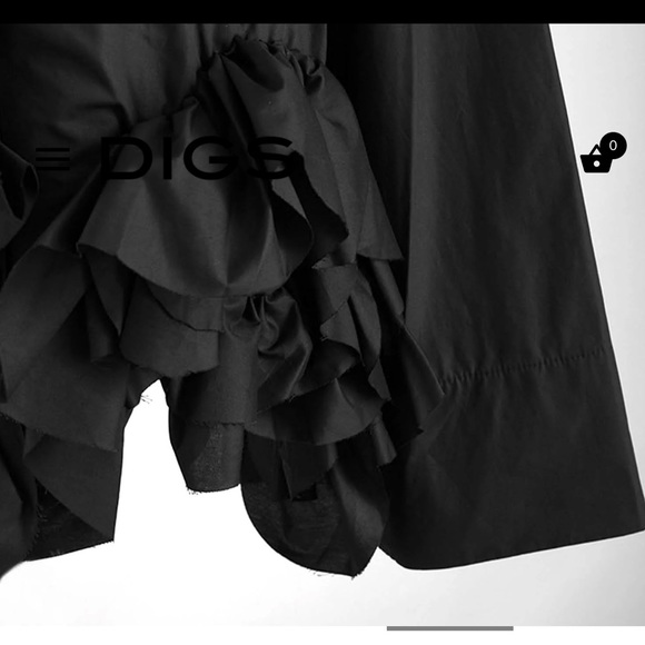 DIGS Ruffle Asymmetrical Jacket size M - Picture 4 of 7